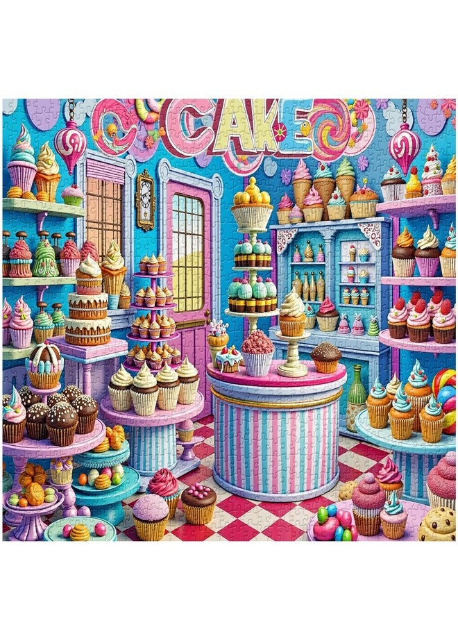 PPuzzling Colorful Cupcakes Puzzles for Adults 1000 Pieces, Birthday Cakes Donut Jigsaw Puzzles, Challenging Food Candy Art Puzzles - Image 2